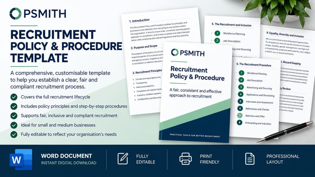 Recruitment Policy & Procedure Template
