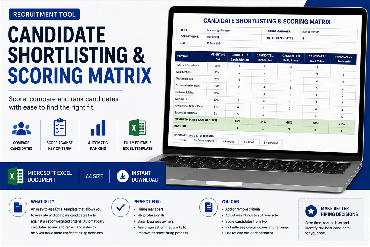 Candidate Shortlisting & Scoring Matrix