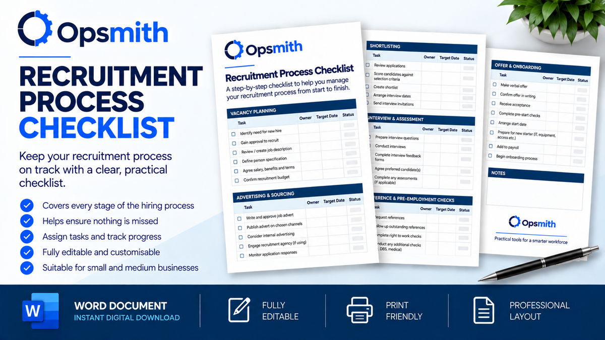 Recruitment Process Checklist